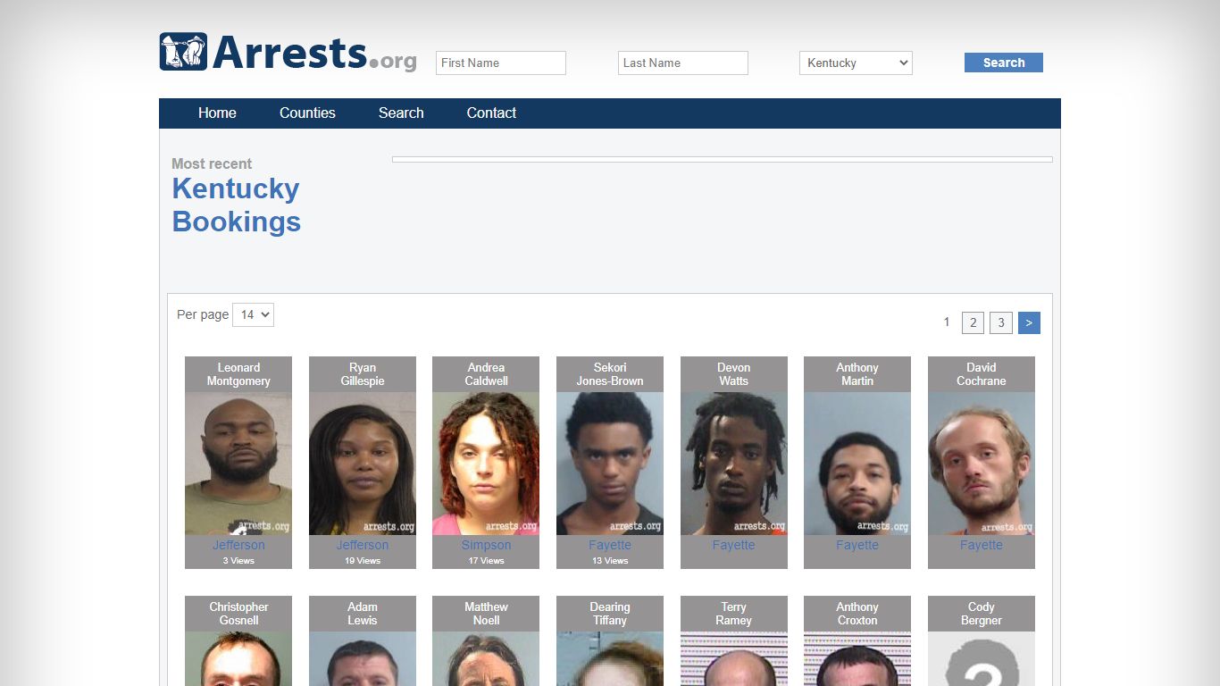 Kentucky Arrests and Inmate Search